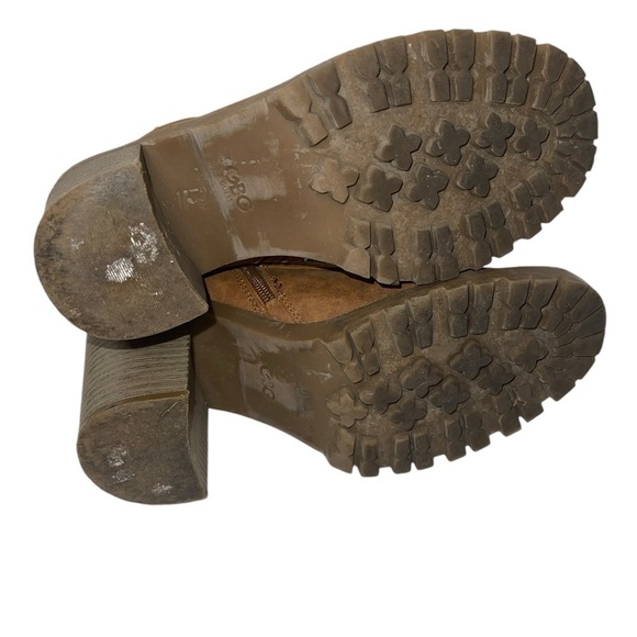 GBG by Guess Women's Boots 7M Brown All Manmade Lace Up Block Heel Retro Zip Up - Picture 9 of 13